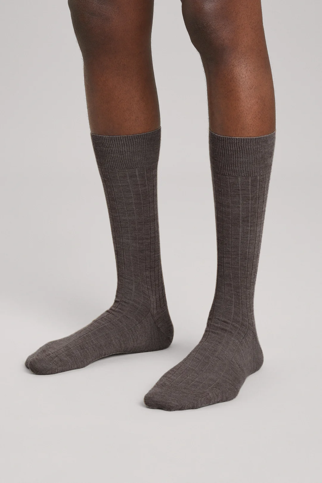 Light Brown Merino Sock 3-Pack | Ribbed Italian Wool - ASKET
