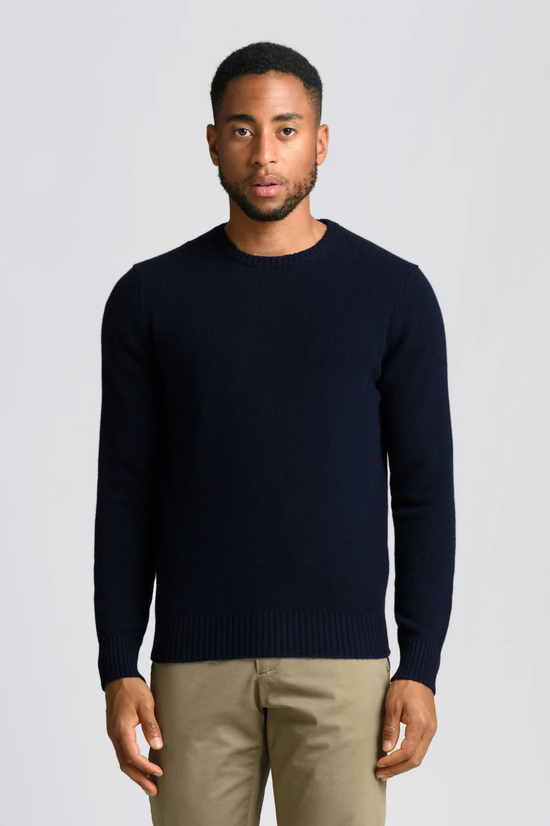 ASKET - Cashmere Sweater Light Grey - Recycled Cashmere - Mens