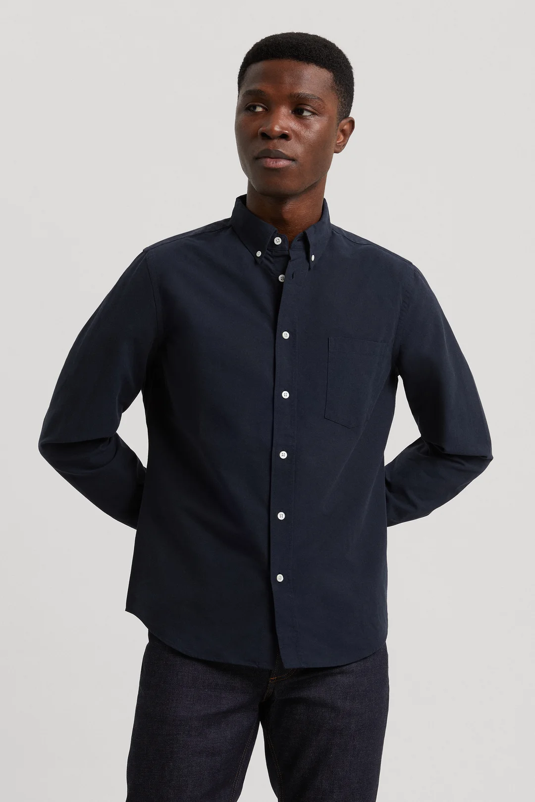 Dark Navy Oxford Shirt | Organic Cotton Button Down - ASKET