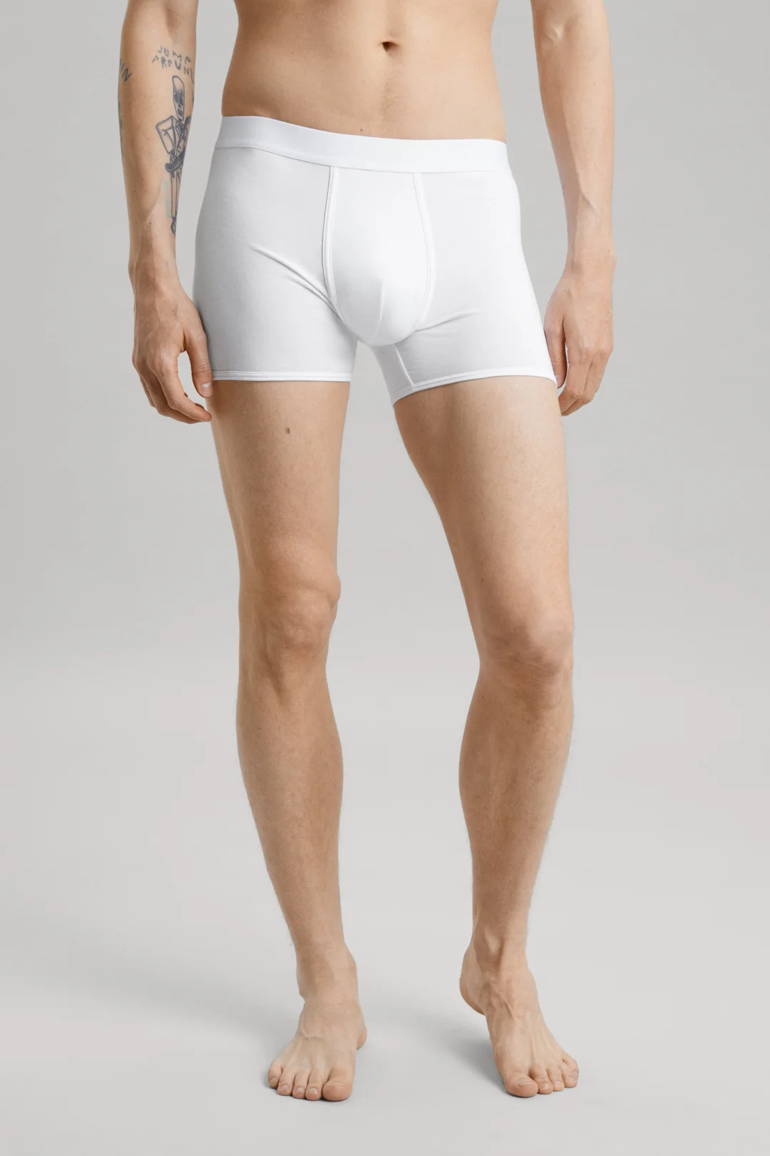Gender-Neutral Boxers With Pockets - White