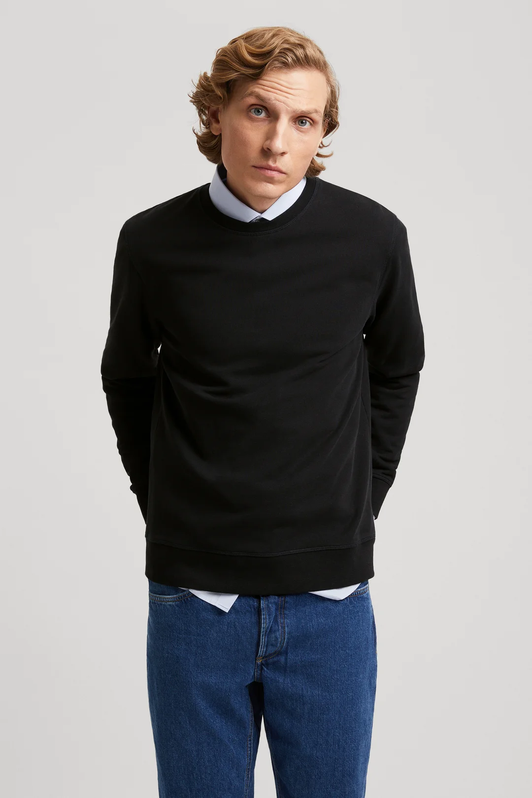 Black Sweatshirt | Cotton Loopback - ASKET