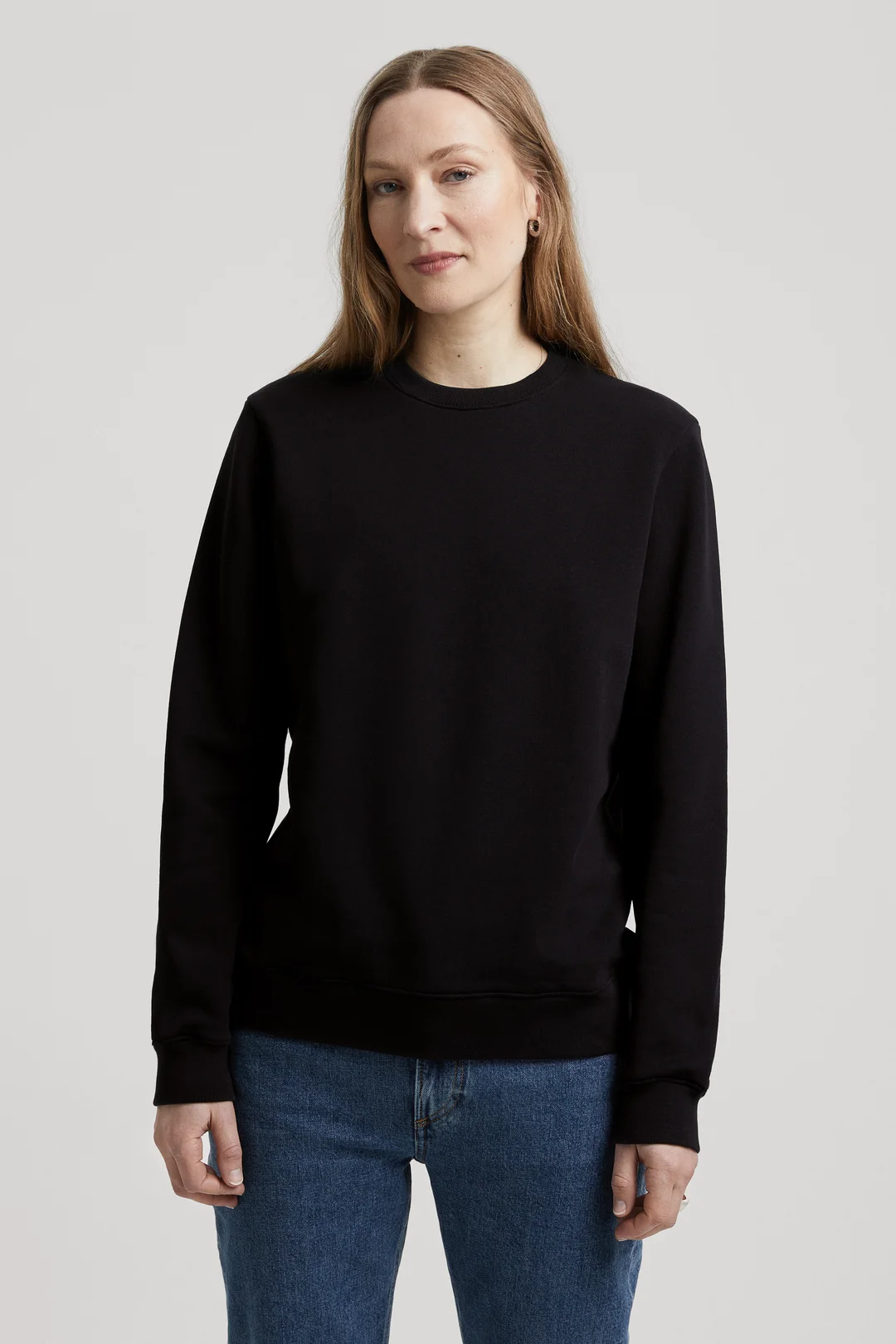 Black Women's Sweatshirt | Organic Cotton- ASKET