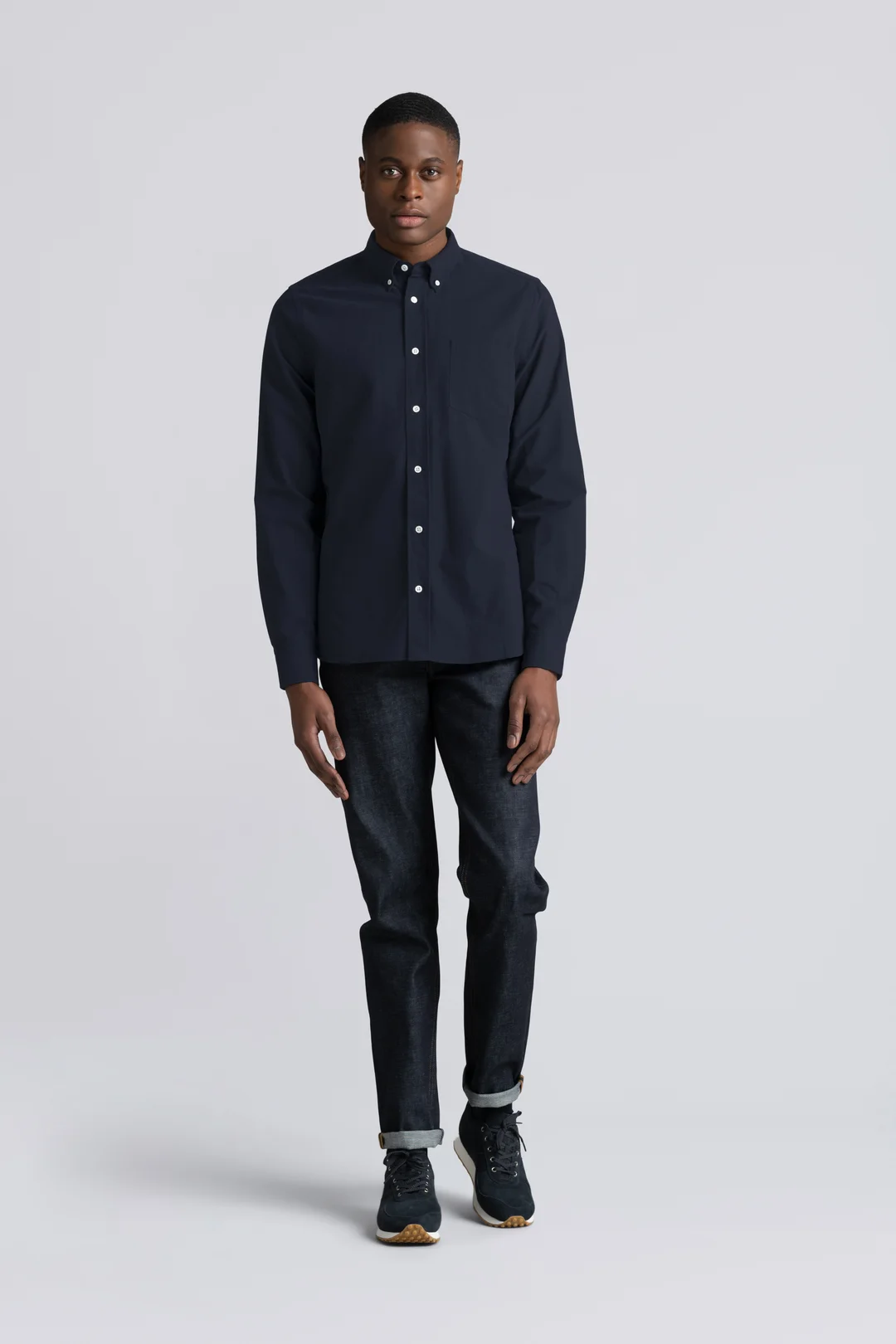 Dark Navy Oxford Shirt | Organic Cotton Button Down - ASKET