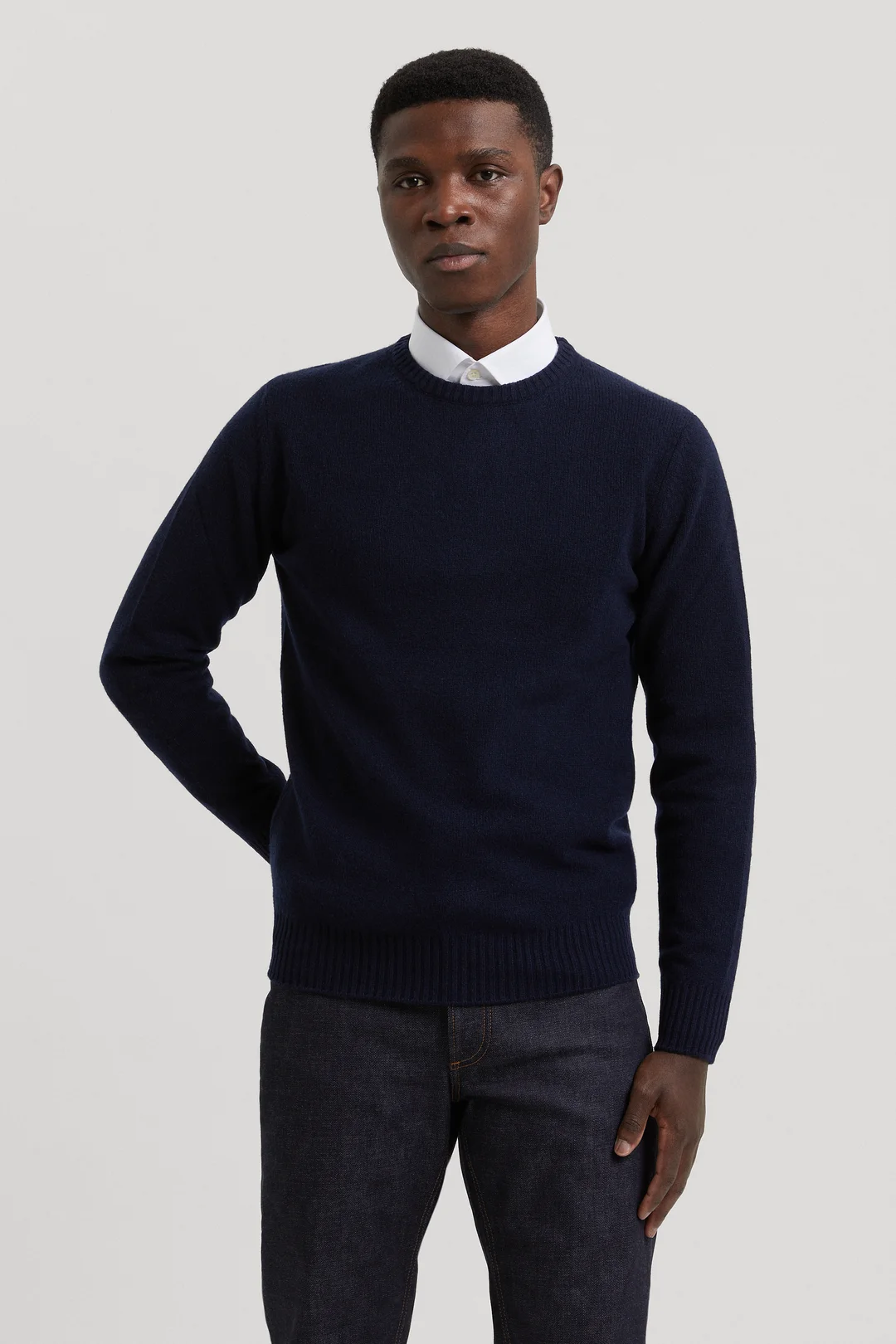 Dark Navy Cashmere Sweater | 100% Recycled Cashmere - ASKET
