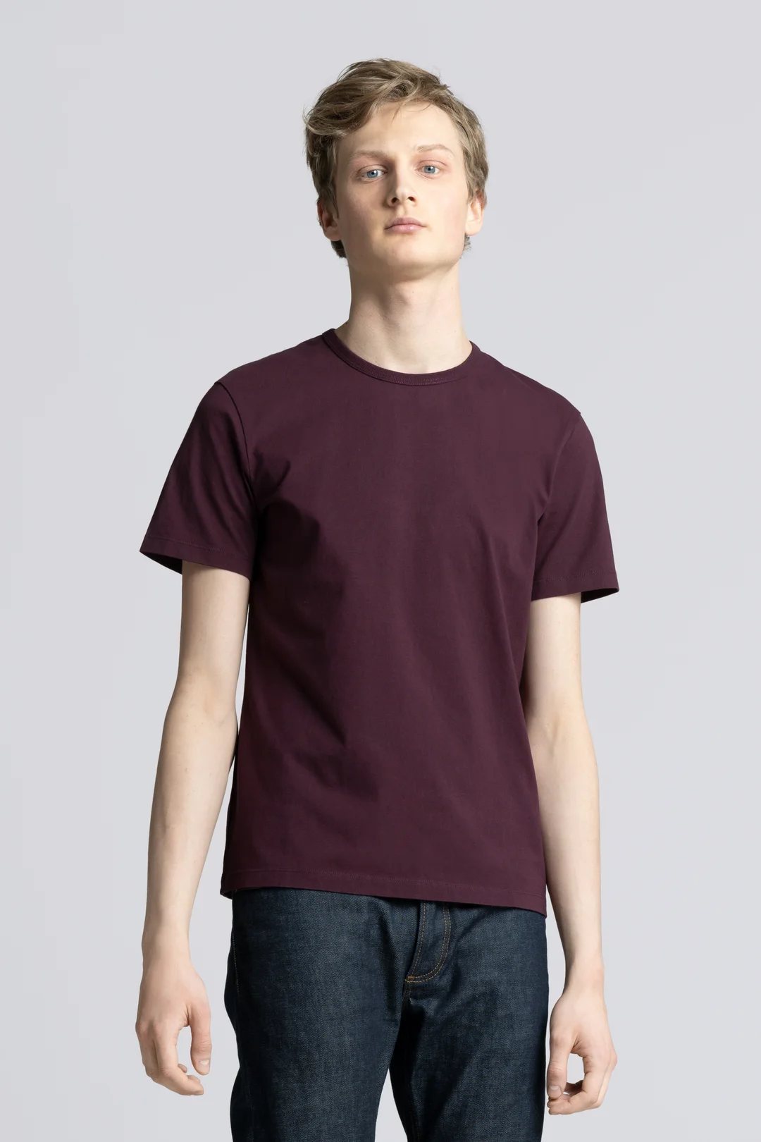 Burgundy T-Shirt | Premium Heavyweight Cotton Crewneck - ASKET