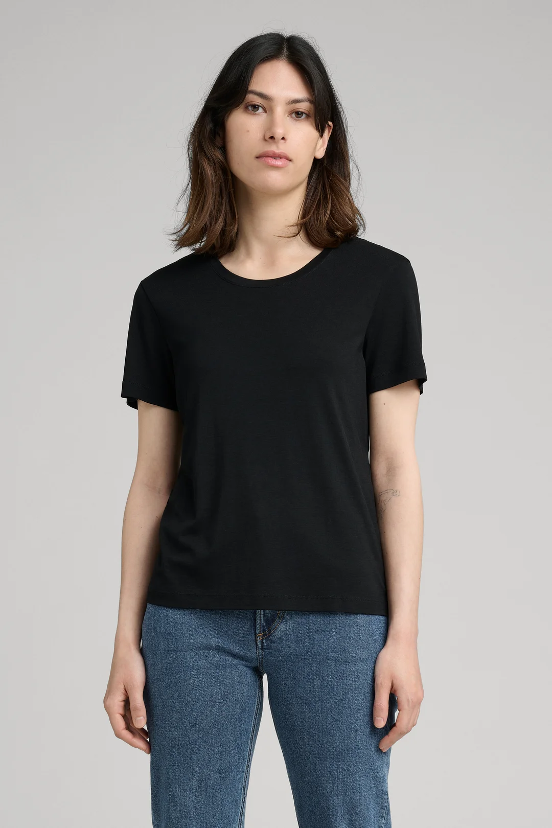 Black Lyocell T-Shirt | Tencell™ Lyocell - ASKET