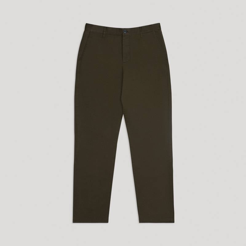 Shop Asket The Regular Twill Chino Khaki Green