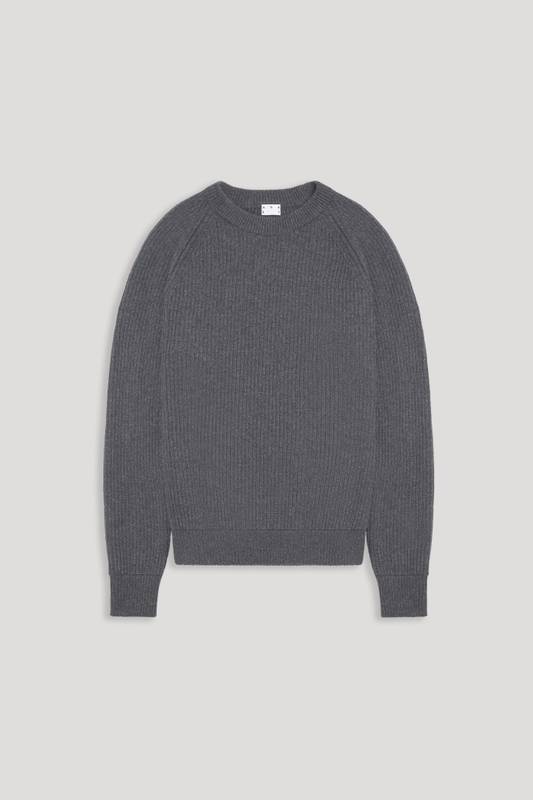 The Heavy Wool Sweater Charcoal Melange