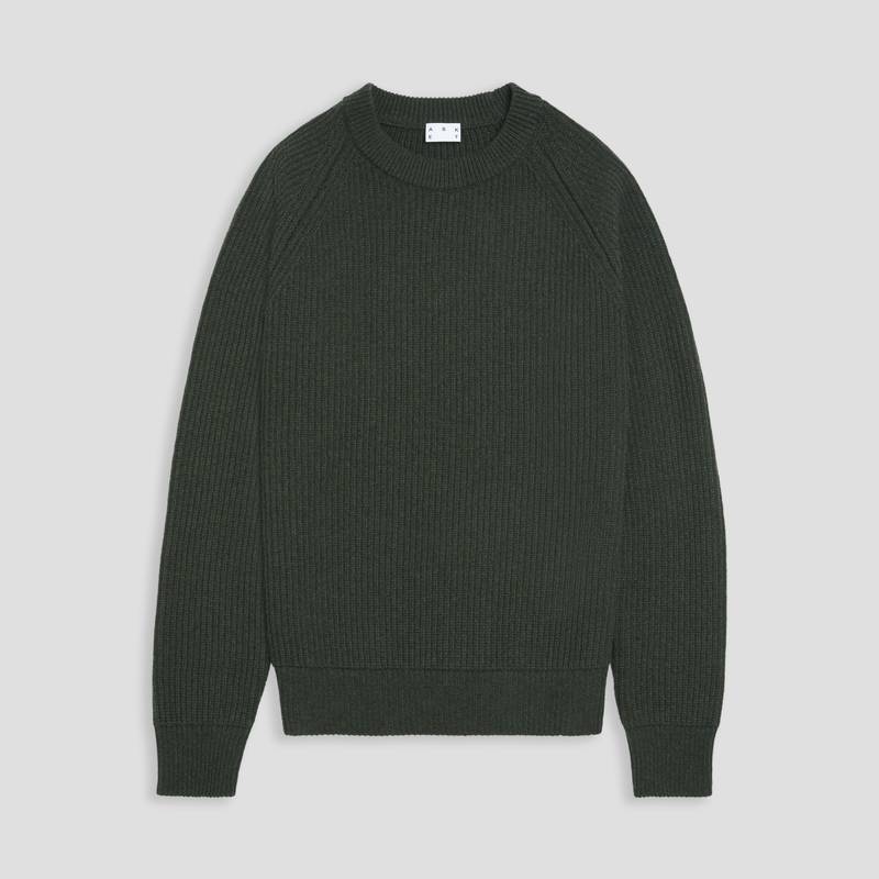 The Heavy Wool Sweater Dark Green