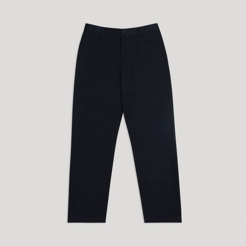 Shop Asket The Loose Twill Chino Dark Navy