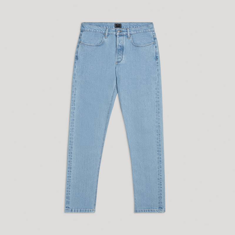 Shop Asket The Slim Jeans Light Blue Wash