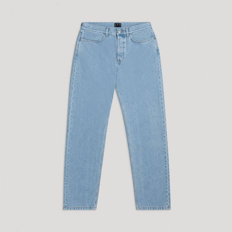 Shop Asket The Loose Jeans Light Blue Wash