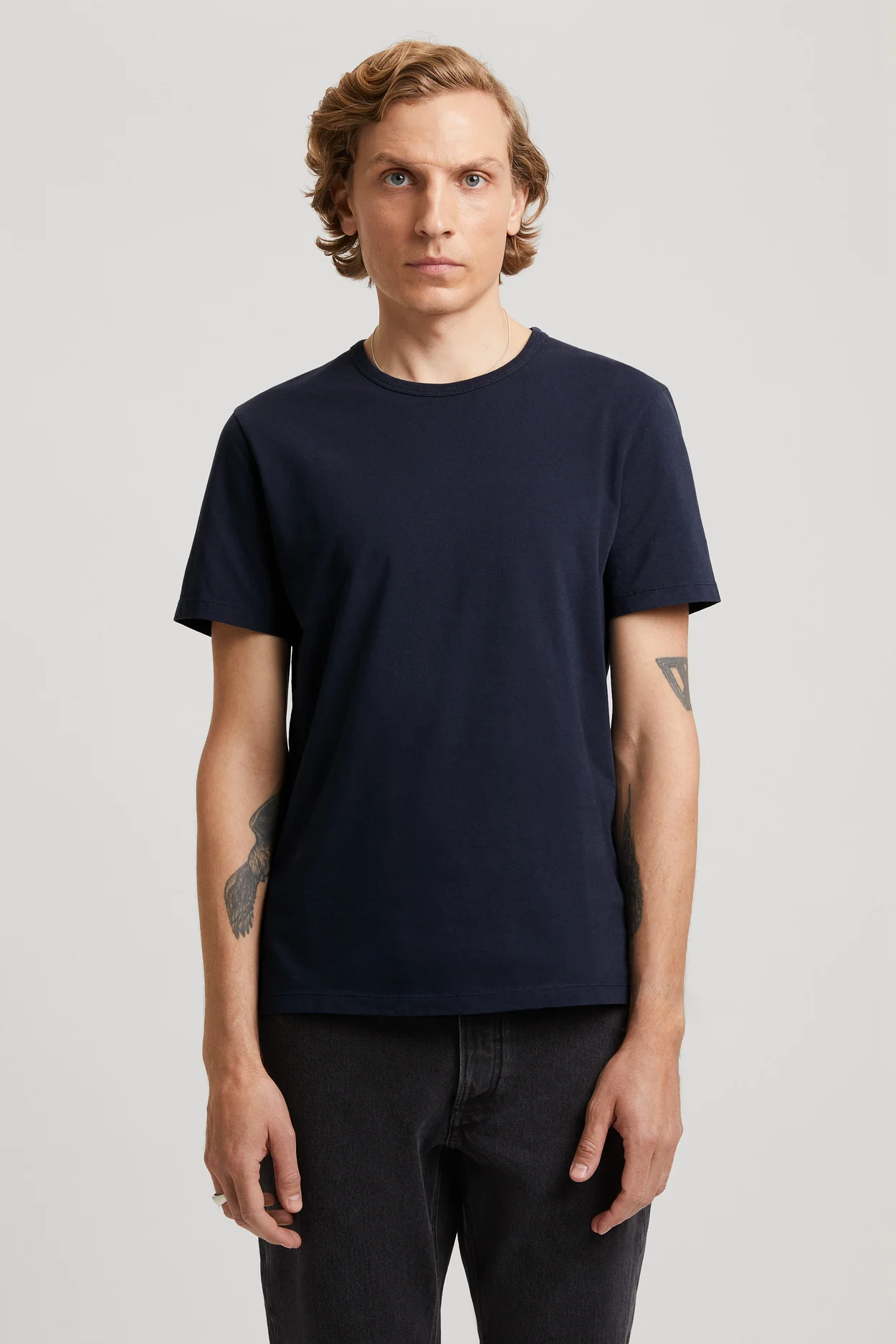 ASKET - T-Shirt Black - Cotton - Mens