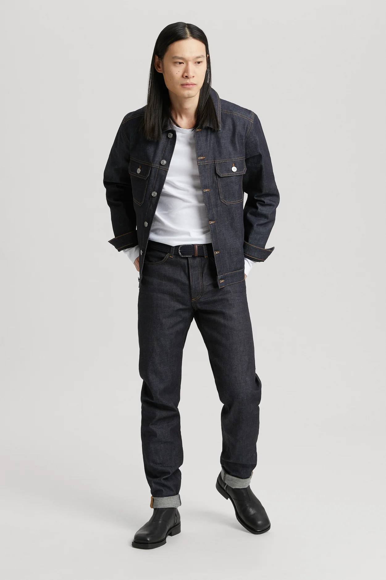 ASKET Men's Raw Denim Jacket