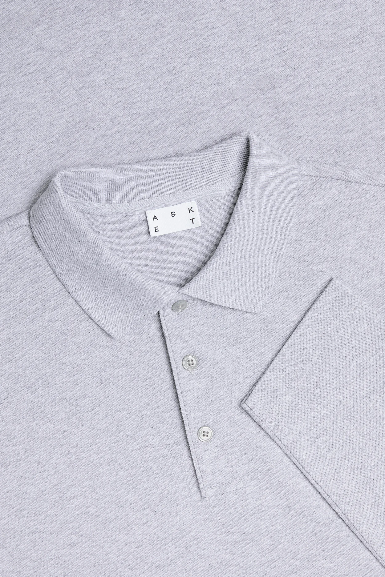 grey-melange-long-sleeve-pique-polo-organic-cotton-asket