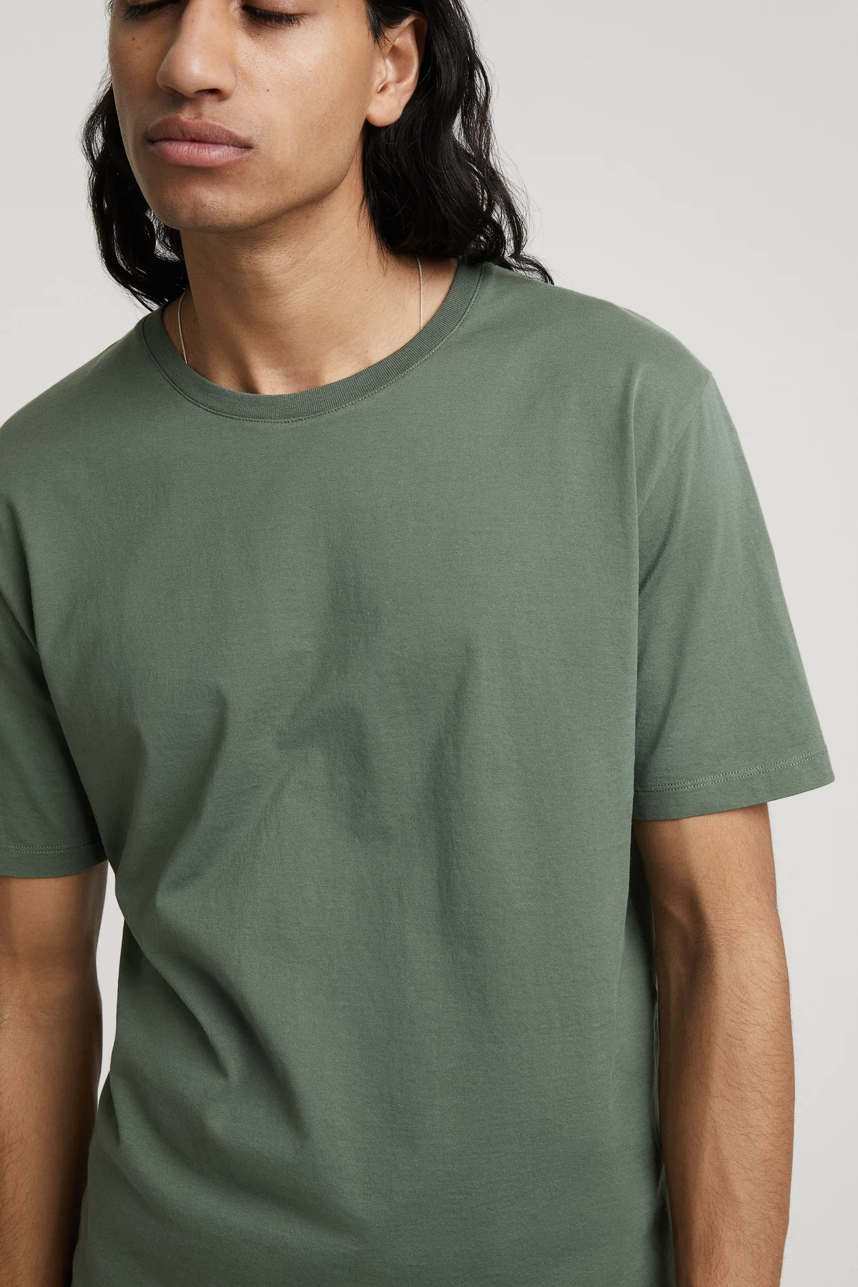 ASKET - Long Sleeve T-Shirt Grey Melange - Men