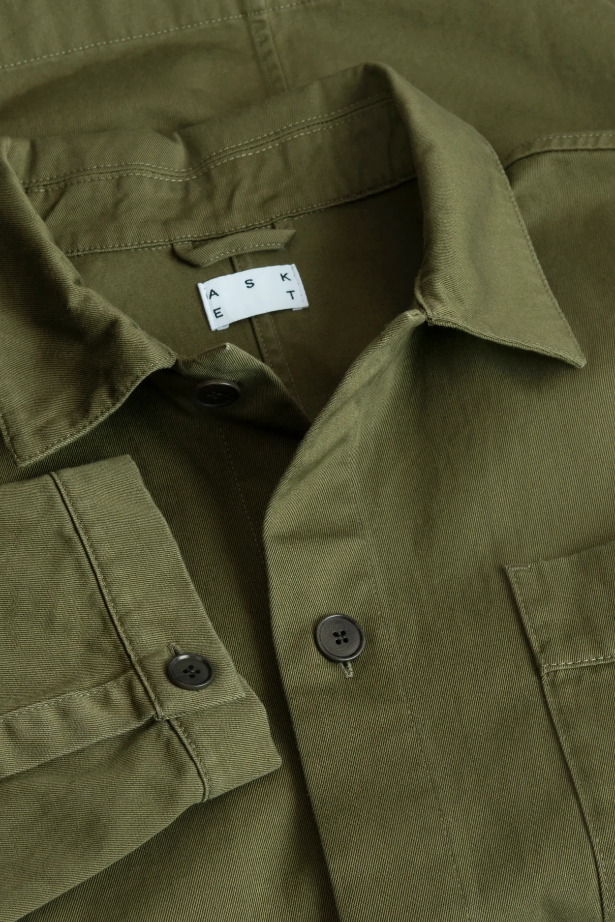 Men's Utility Shirt - Fixer in Olive Green Cotton Twill