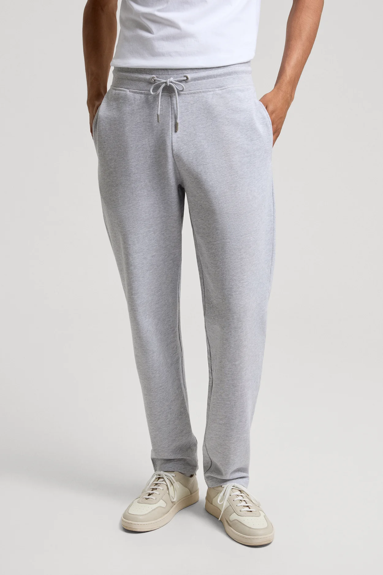 Grey Melange Sweatpants 100 Organic Cotton ASKET